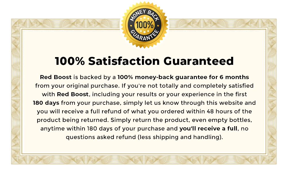 redboost-100% satisfaction-guaranteed